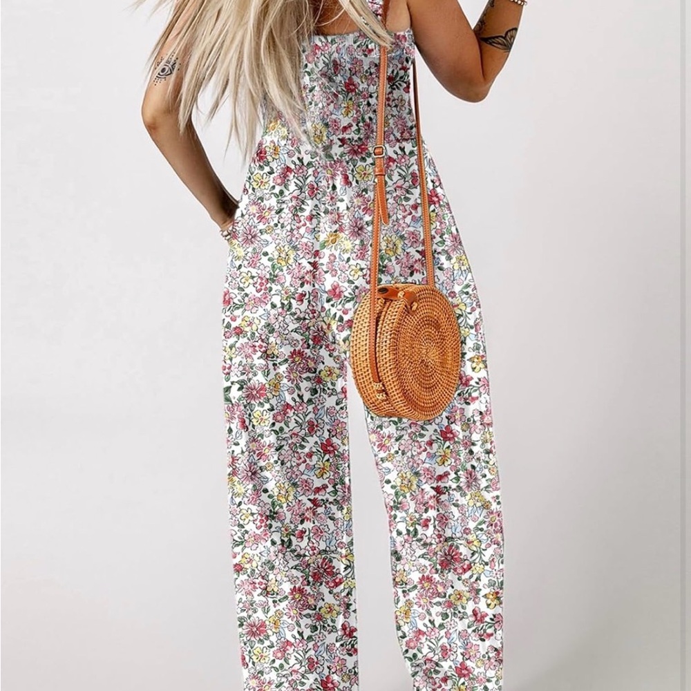 Dokotoo Women's Floral Jumpsuit - Size M - Picture 2 of 6